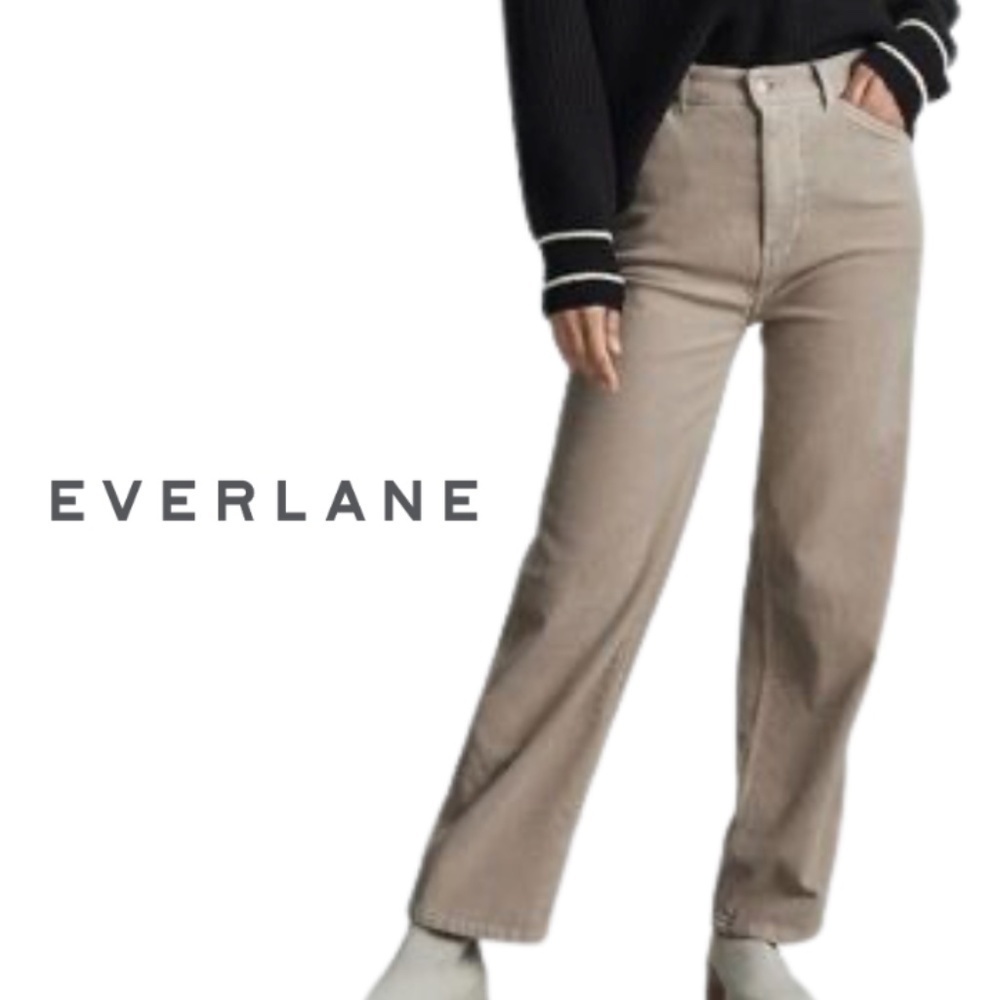 Everlane The Moleskin Way-High Pant Organic Cotton Stretch - Beige - Size 2